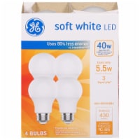GE Soft White LED 5.5W-40W Light Bulbs Perspective: Main