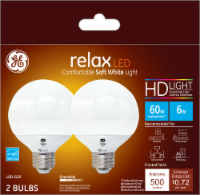 Fred Meyer Ge Relax 6 Watt 60 Watt Decorative Globe G25 Led
