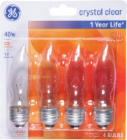 GE 40-Watt Bent Tip Decorative CA Type Light Bulbs