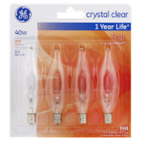 GE 40-Watt Candelabra Base Bent Tip Decorative CA Light Bulbs