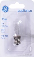 GE 15-Watt E17 Intermediate Base T7 Tubular Appliance Light Bulb Perspective: Main