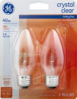 GE Crystal Clear 40-Watt B-Type Ceiling Fan Light Bulbs Perspective: Main