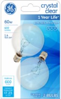 GE 60-Watt Candelabra Base Globe G16.5 Light Bulbs Perspective: Main