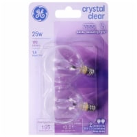 GE Crystal Clear 25-Watt Decorative Candelabra Base Light Bulbs Perspective: Main