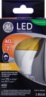 GE 7-Watt (40-Watt) A-Shape Outdoor LED Bug Light Bulb Perspective: Main