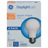 GE 5-Watt (40-Watt) Medium Base A19 LED Light Bulbs