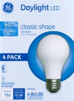 GE 8-Watt (60 Watt) Classic Shape A19 LED Light Bulbs