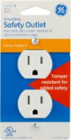 GE Grounding Safety Outlet - White Perspective: Main