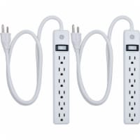 GE 6 Twin Pack Surge Outlet Strip