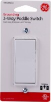 GE Grounding 3-Way Paddle Switch - White