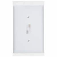 GE Oversized Toggle Switch Wall Plate - White Perspective: Main
