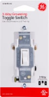 GE 3-Way Grounding Toggle Switch - White