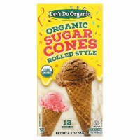 Let's Do Organic® Organic Rolled Style Sugar Cones Perspective: Main