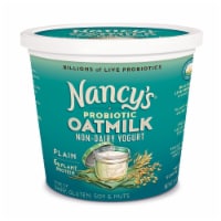 Nancy's® Plain Dairy Free Probiotic Oat Milk Yogurt Tub Perspective: Main