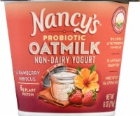 Nancy's® Strawberry Hibiscus Dairy Free Probiotic Oat Milk Yogurt Cup Perspective: Main