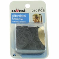 Scunci® Black Hair Rubber Bands Perspective: Main