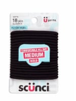 Scunci® No Damage Black Elastic Hair Bands