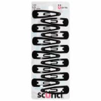 Scunci® Effortless Beauty Black Contour Barrettes