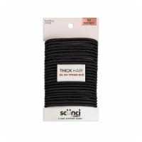 Scunci® No Damage® Black Thick Hair Strong Hold Elastics