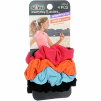 Scunci Mesh and Solid Twisters - 4 ct