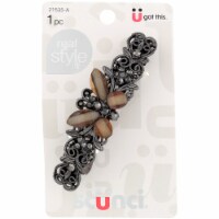 Scunci Stone Butterfly Barrette
