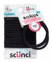 Scunci® No Damage® Hair Elastics - Black Perspective: Main