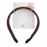 Scunci® Braided Headband - Brown Perspective: Main