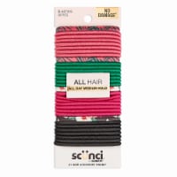 Scunci® No Damage Bright Hair Elastics - Multi Colored