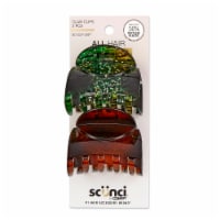 Scunci® No-Slip Grip Galaxy Jaw Clips - Multi-Colored