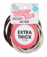 Scunci® Assorted Extra Thick Hair Elastics Perspective: Main