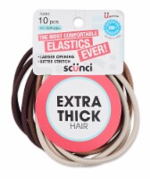 Scunci® Assorted Extra Thick Hair Elastics Perspective: Main