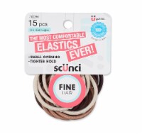 Scunci® Assorted Fine Hair Elastics Perspective: Main