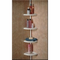Zenith Zenna Home Plastic 12 In. x 97 In. Shower Caddy 2153WW