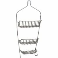 Zenna Home Satin Nickel 8.8 In. x 21 In. Shower Caddy 7543NN