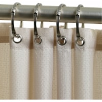 Zenna Home 70 In. x 72 In. Tan Fabric Shower Curtain LFRLWTRTNL