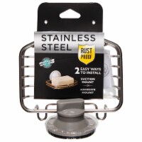 Zenna Home Stainless Steel Suction Soap Dish Perspective: Main
