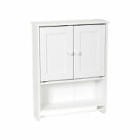 Zenna Home 2-Door Country Cottage Wall Cabinet - White Perspective: Main