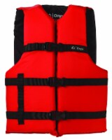 ONYX Adult Oversized General Purpose Life Jacket - Red Perspective: Main