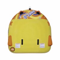 Full Throttle FUL30210030000217 70 in. 2 Rider Deluxe D-Shaped Flocked Tube, Yellow