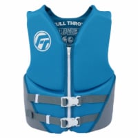 Full Throttle Youth Traditional Deluxe Neoprene PFD - Blue Perspective: Main