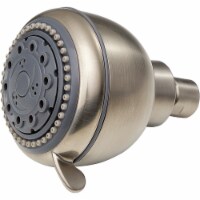 Whedon Champagne Massage 5-Spray 2.5 GPM Fixed Shower Head, Brushed Nickel FP58C
