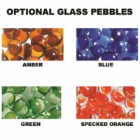 Superior GP43A Smooth Glass Pebbles - Amber