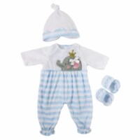 Berenguer Boutique CLO30040I Baby Doll Outfit, Blue