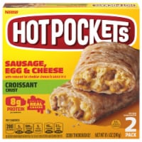 Hot Pockets Sausage Egg & Cheese Croissant Crust Frozen Breakfast Sandwiches
