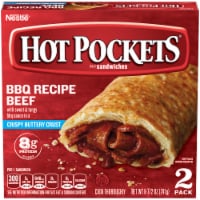 Hot Pockets® BBQ Recipe Beef Crispy Buttery Crust Frozen Snacks Perspective: Main