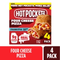 Hot Pockets Four Cheese Pocket Pizza Snack Air Fryer Frozen Sandwiches Perspective: Main