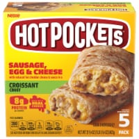Hot Pockets® Sausage, Egg & Cheese Croissant Crust Breakfast Sandwiches Perspective: Main