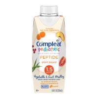 Compleat Peptide 1.5 Pediatric Tube Feeding Formula Vegetable / Fruit Medley 8.45 oz 24 Ct Perspective: Main
