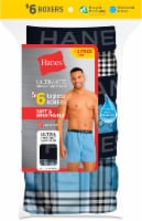 Hanes Black/Blue Boxers