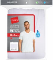 Hanes® Ultimate Tagless® V-Neck Tee (6 Pack) Perspective: Main